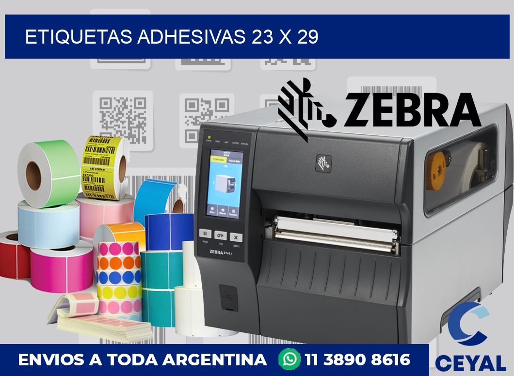 etiquetas adhesivas 23 x 29