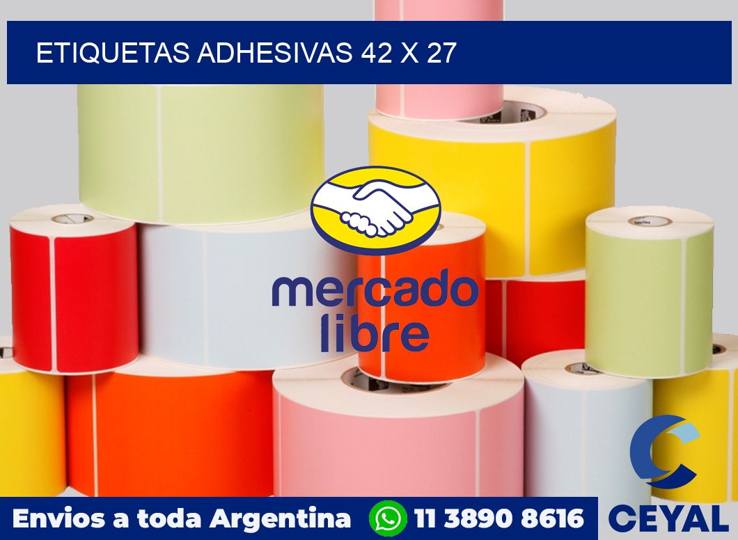 etiquetas adhesivas 42 x 27
