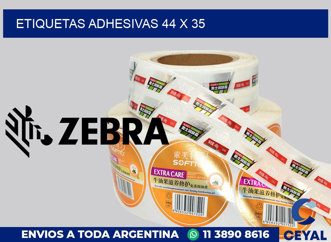etiquetas adhesivas 44 x 35