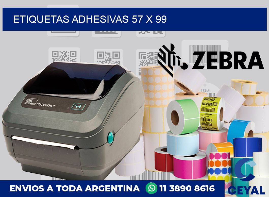 etiquetas adhesivas 57 x 99