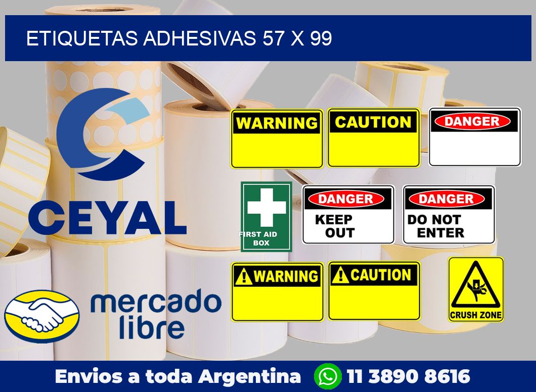etiquetas adhesivas 57 x 99