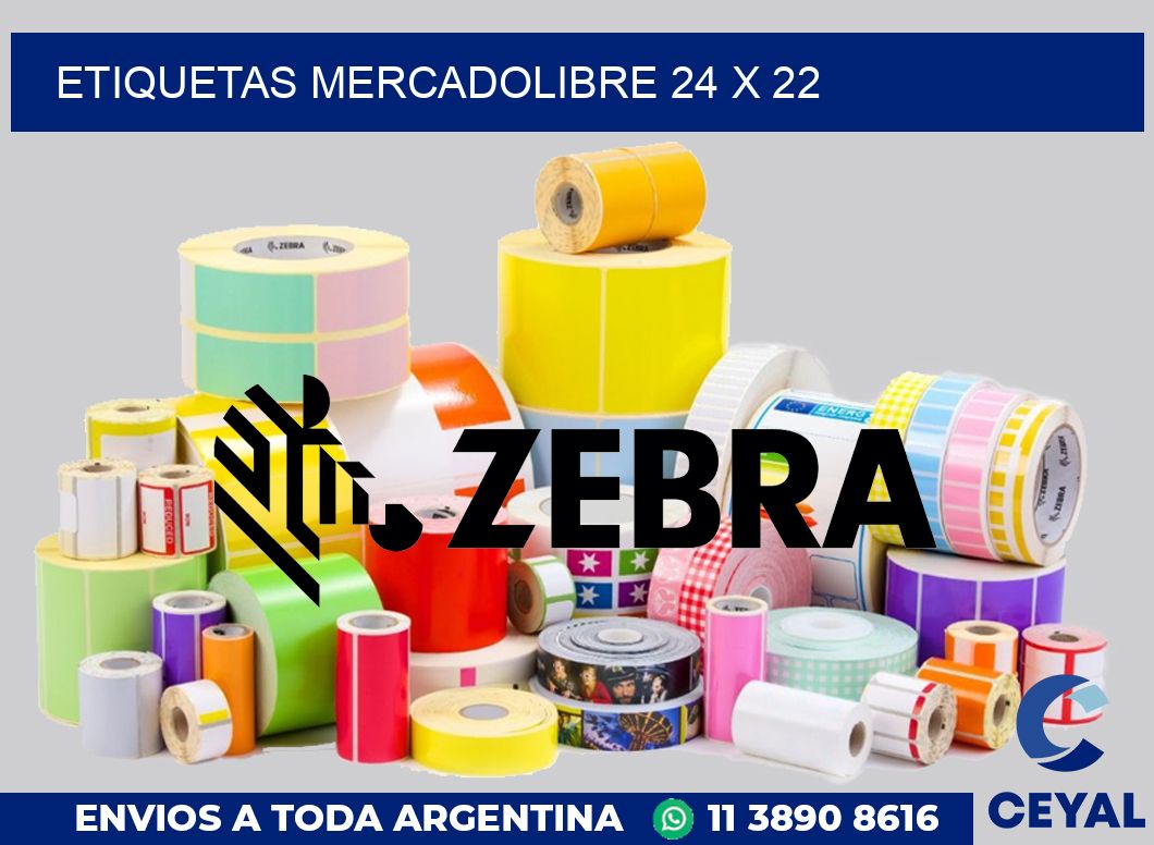 etiquetas mercadolibre 24 x 22