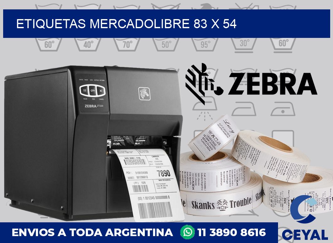 etiquetas mercadolibre 83 x 54