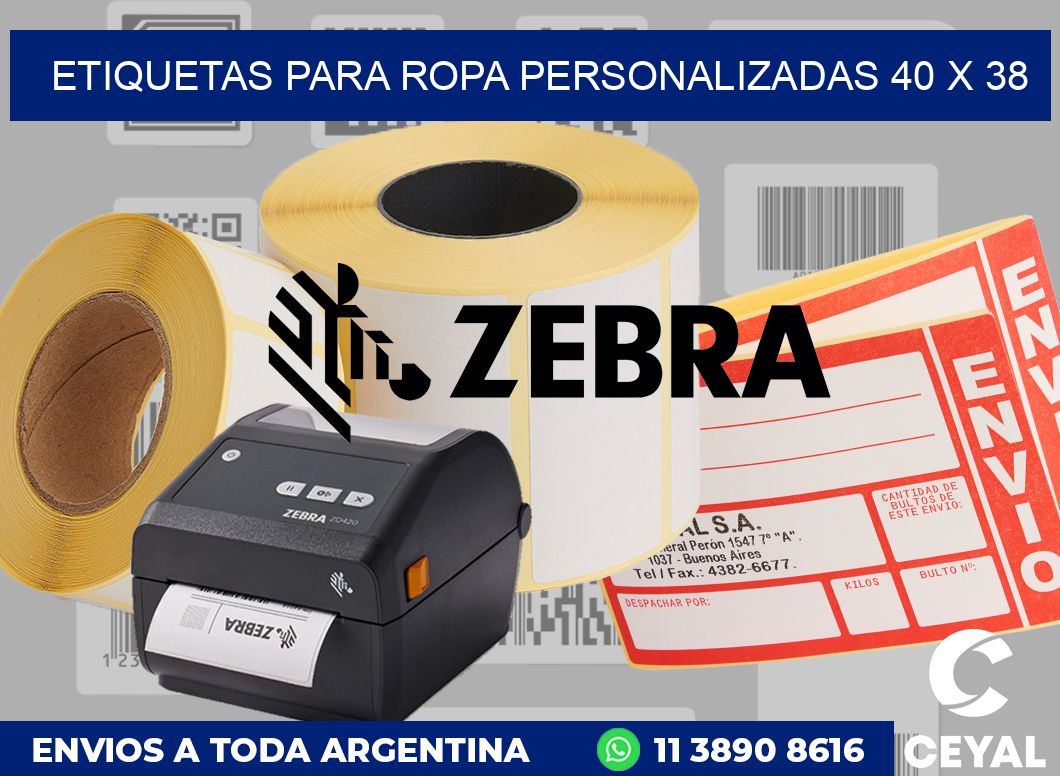 etiquetas para ropa personalizadas 40 x 38