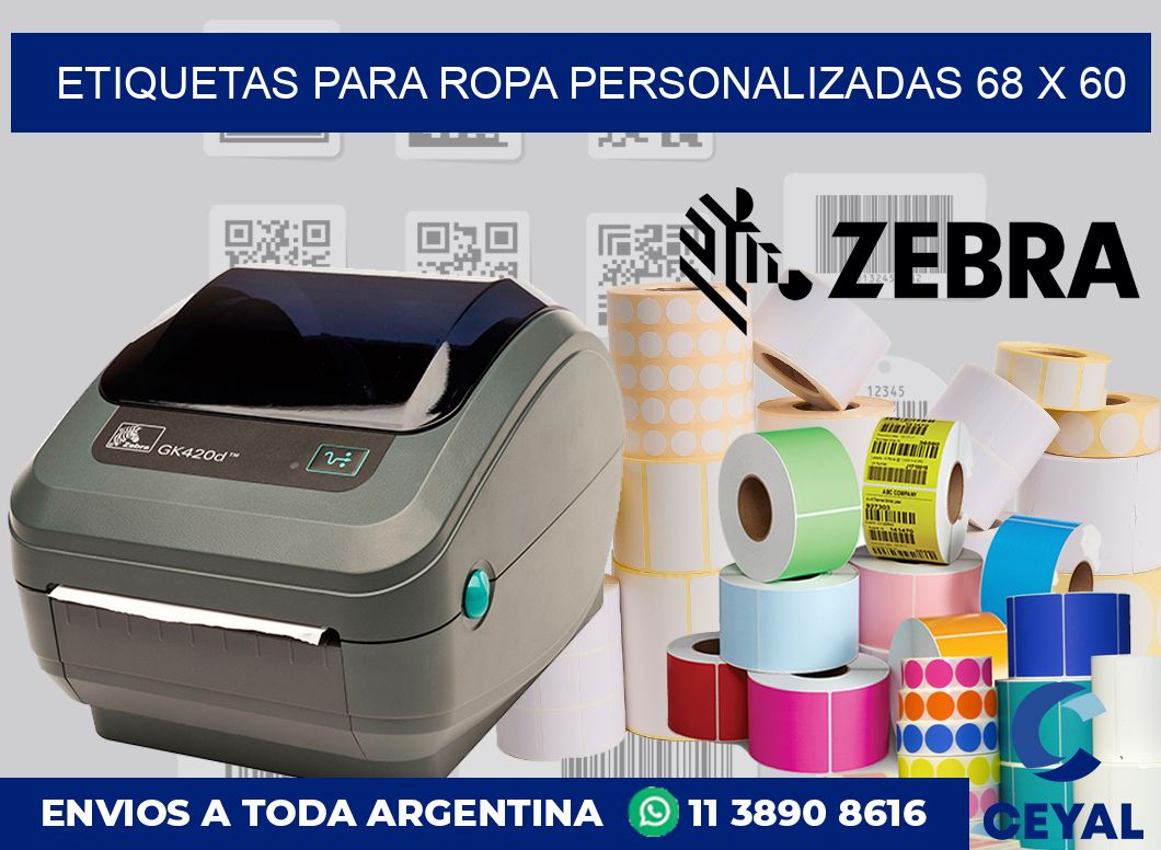 etiquetas para ropa personalizadas 68 x 60