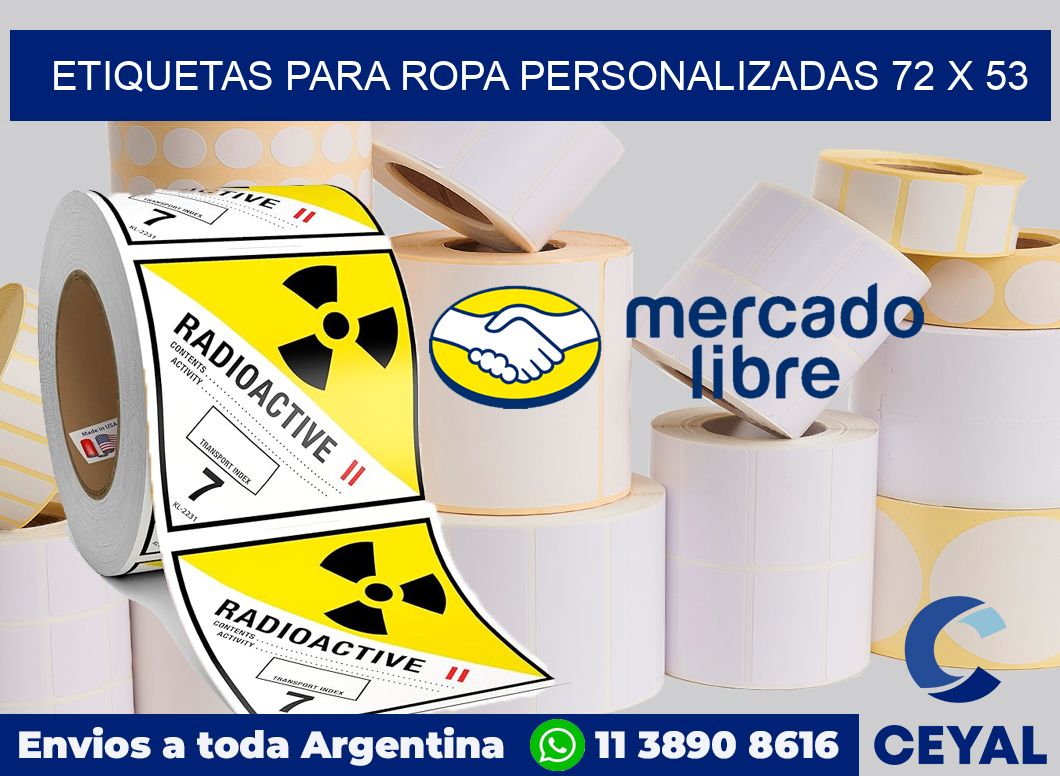 etiquetas para ropa personalizadas 72 x 53