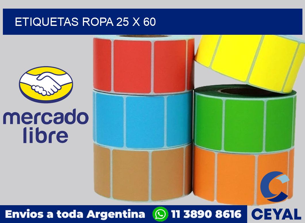 etiquetas ropa 25 x 60
