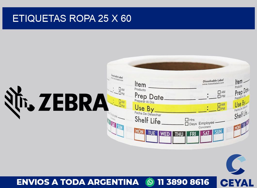 etiquetas ropa 25 x 60