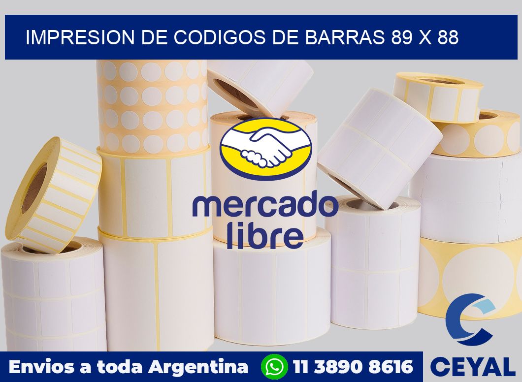 impresion de codigos de barras 89 x 88