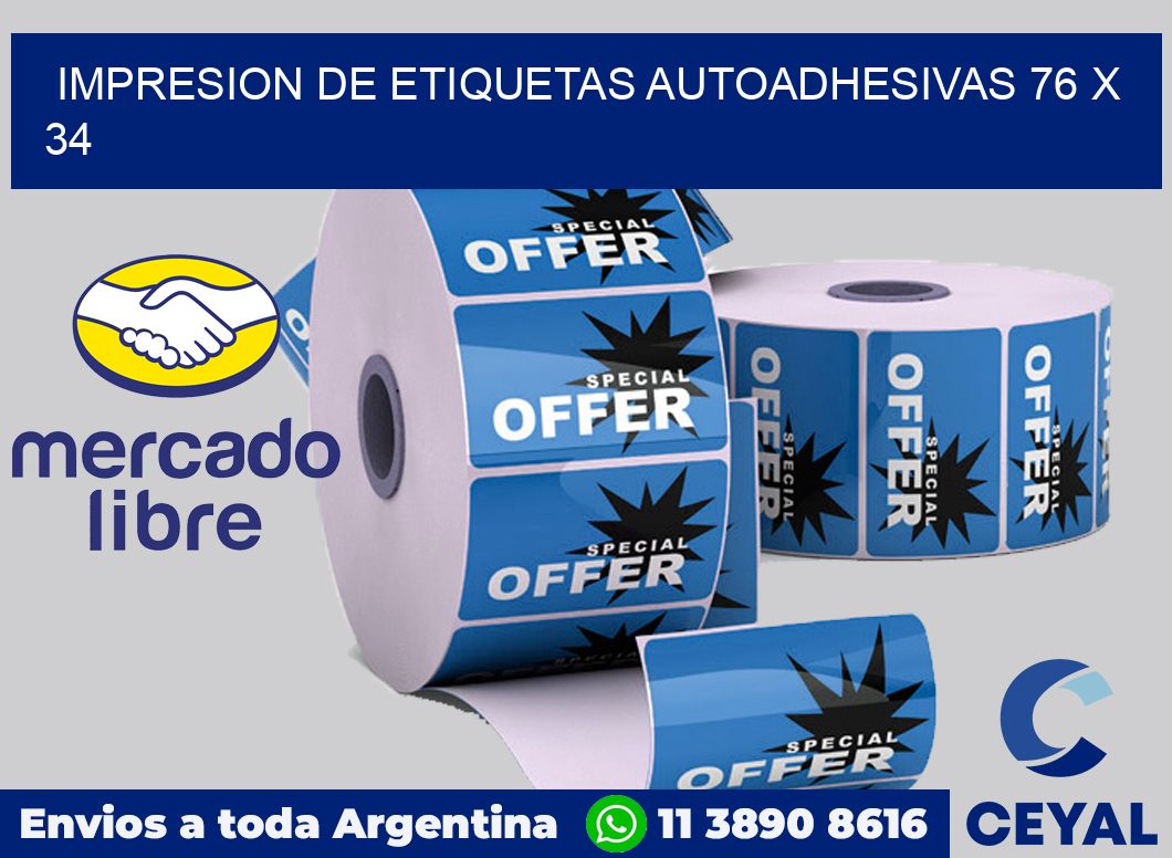 impresion de etiquetas autoadhesivas 76 x 34