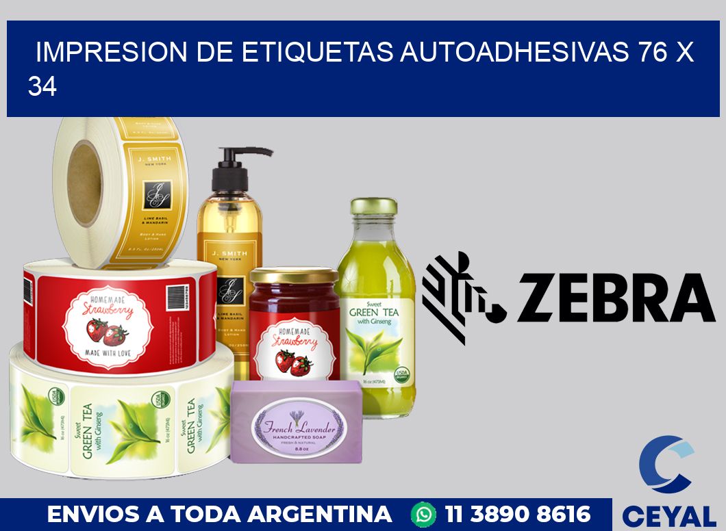 impresion de etiquetas autoadhesivas 76 x 34