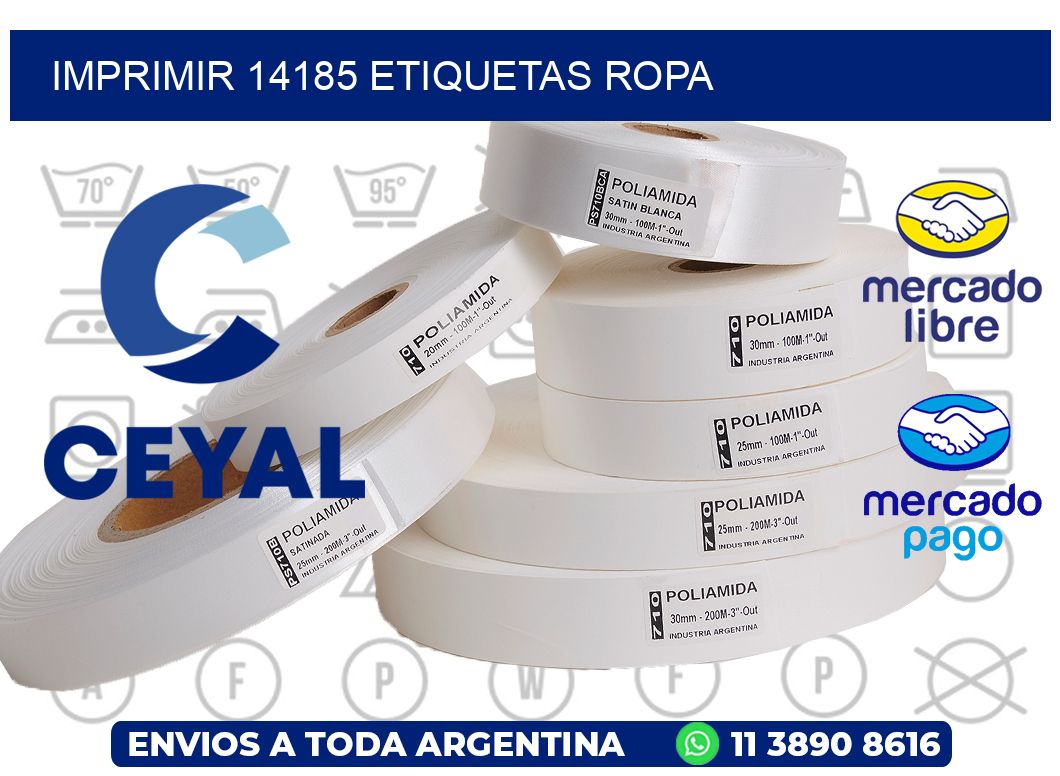 imprimir 14185 etiquetas ropa