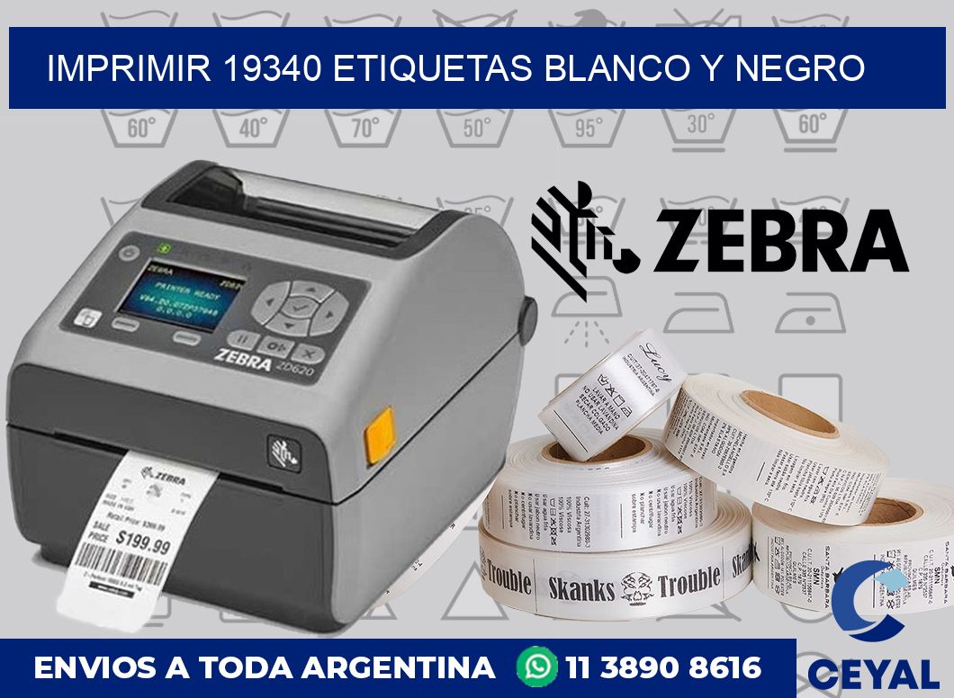 imprimir 19340 etiquetas blanco y negro