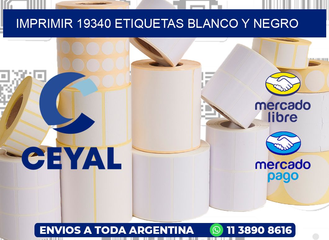 imprimir 19340 etiquetas blanco y negro