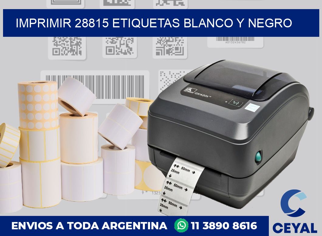 imprimir 28815 etiquetas blanco y negro