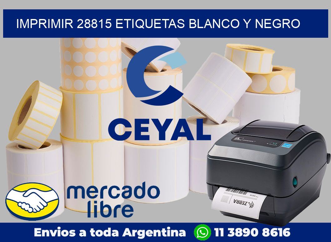 imprimir 28815 etiquetas blanco y negro