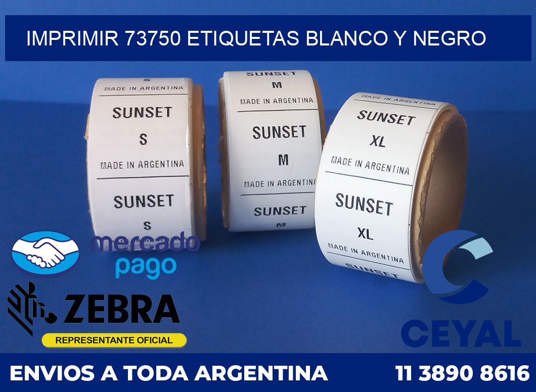 imprimir 73750 etiquetas blanco y negro