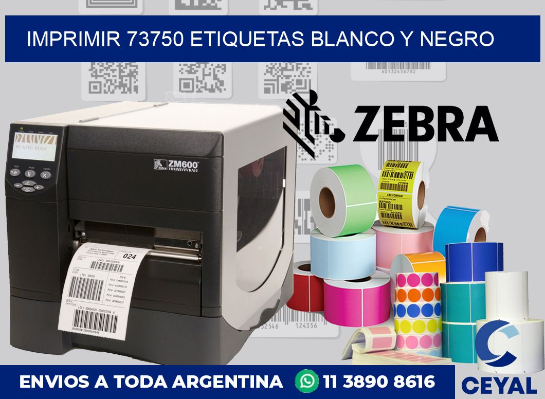 imprimir 73750 etiquetas blanco y negro