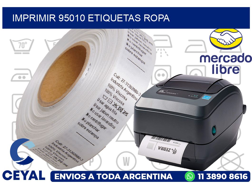 imprimir 95010 etiquetas ropa