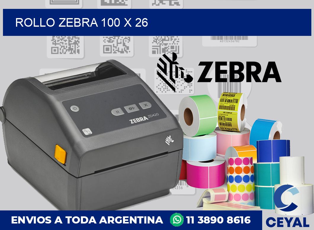 rollo zebra 100 x 26