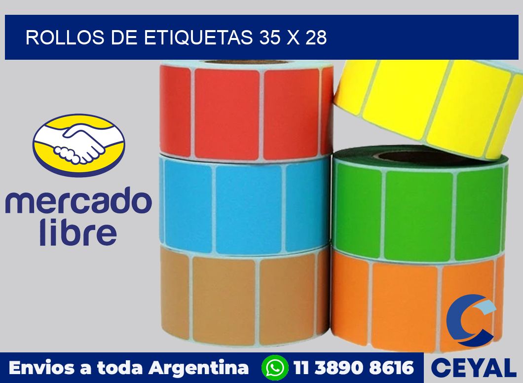 rollos de etiquetas 35 x 28