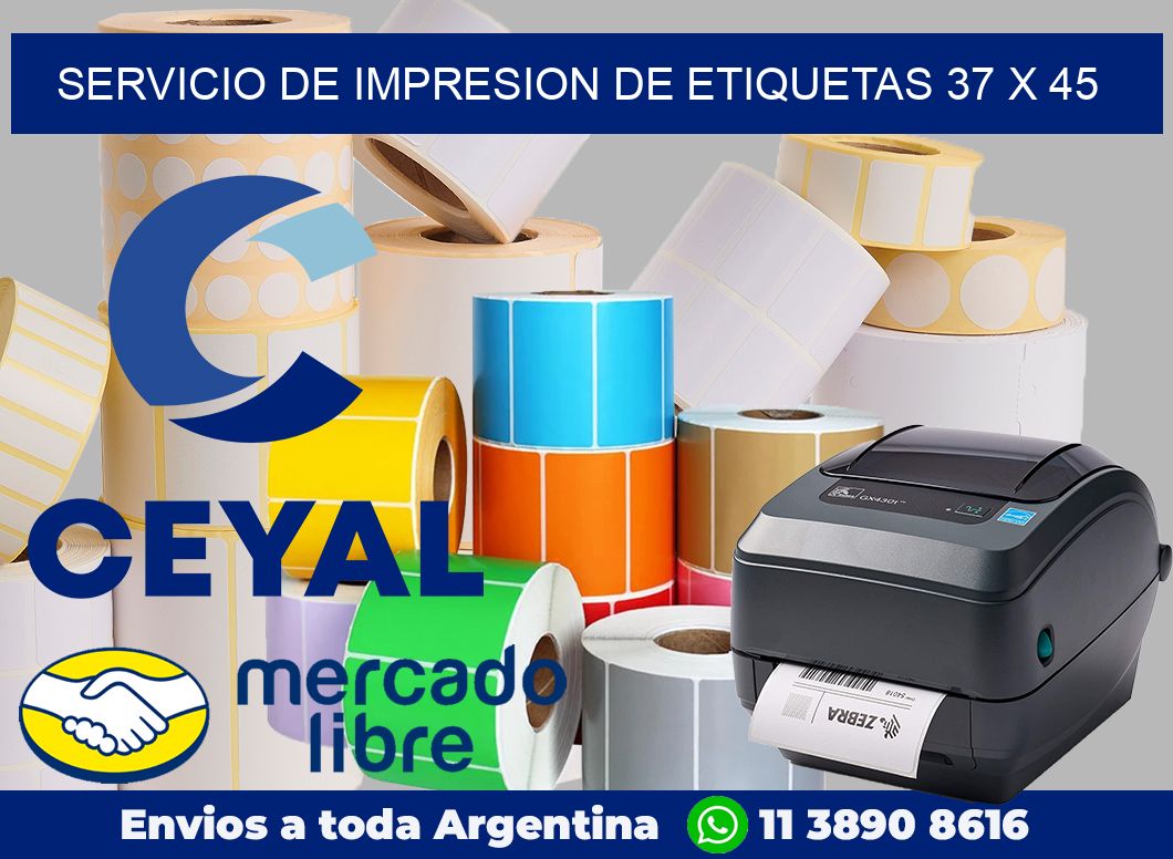 servicio de impresion de etiquetas 37 x 45