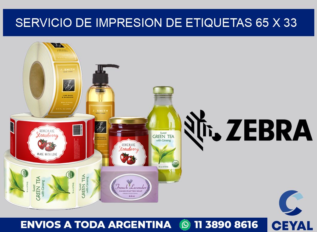 servicio de impresion de etiquetas 65 x 33