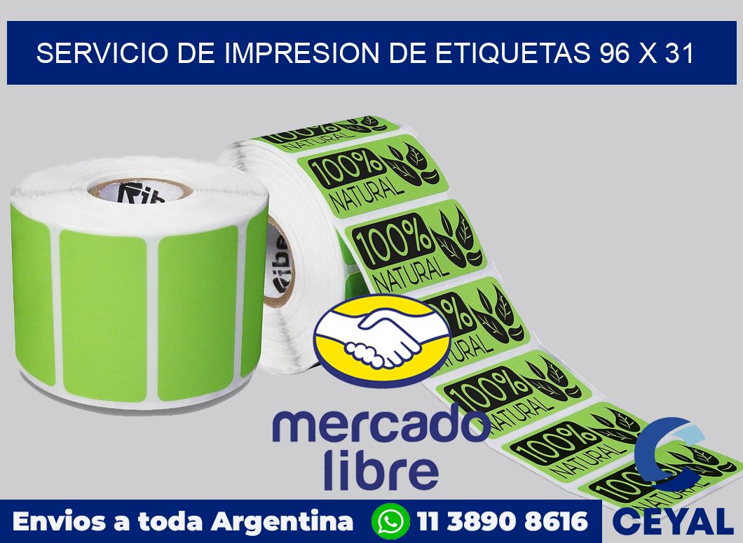 servicio de impresion de etiquetas 96 x 31