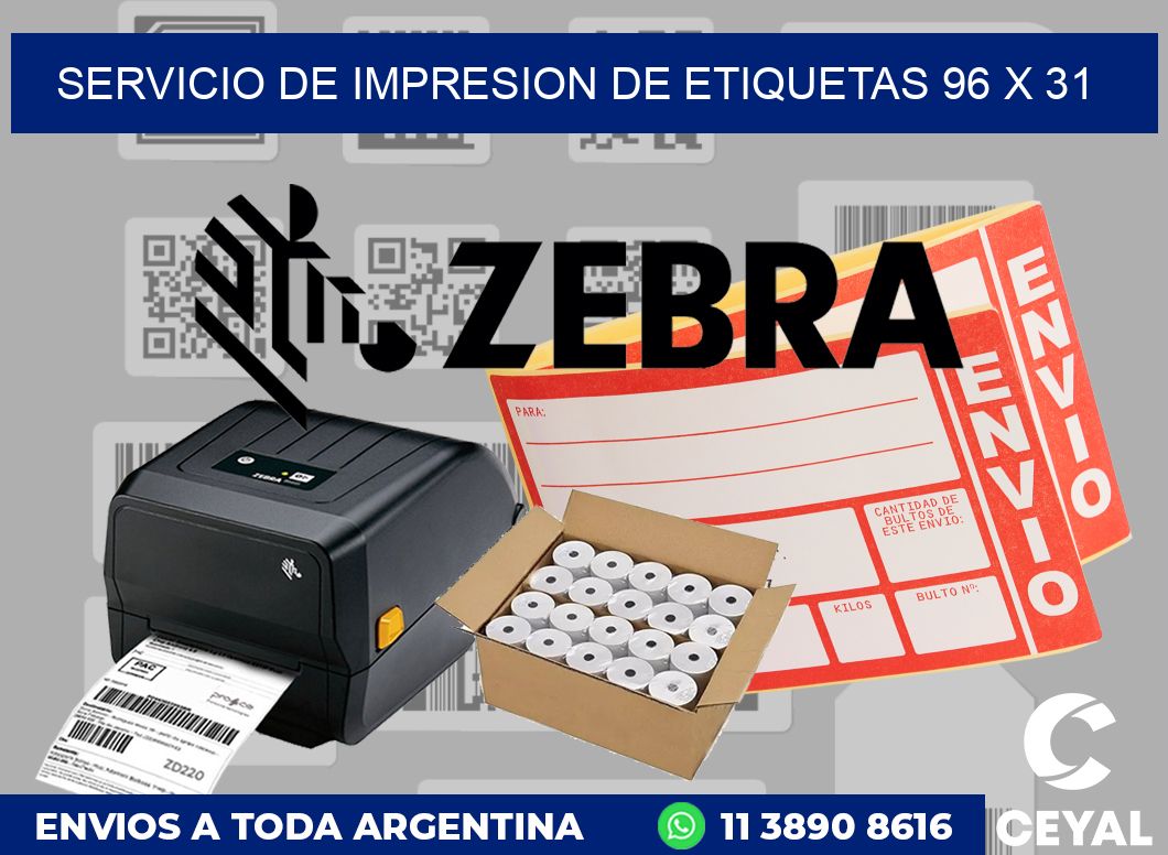 servicio de impresion de etiquetas 96 x 31