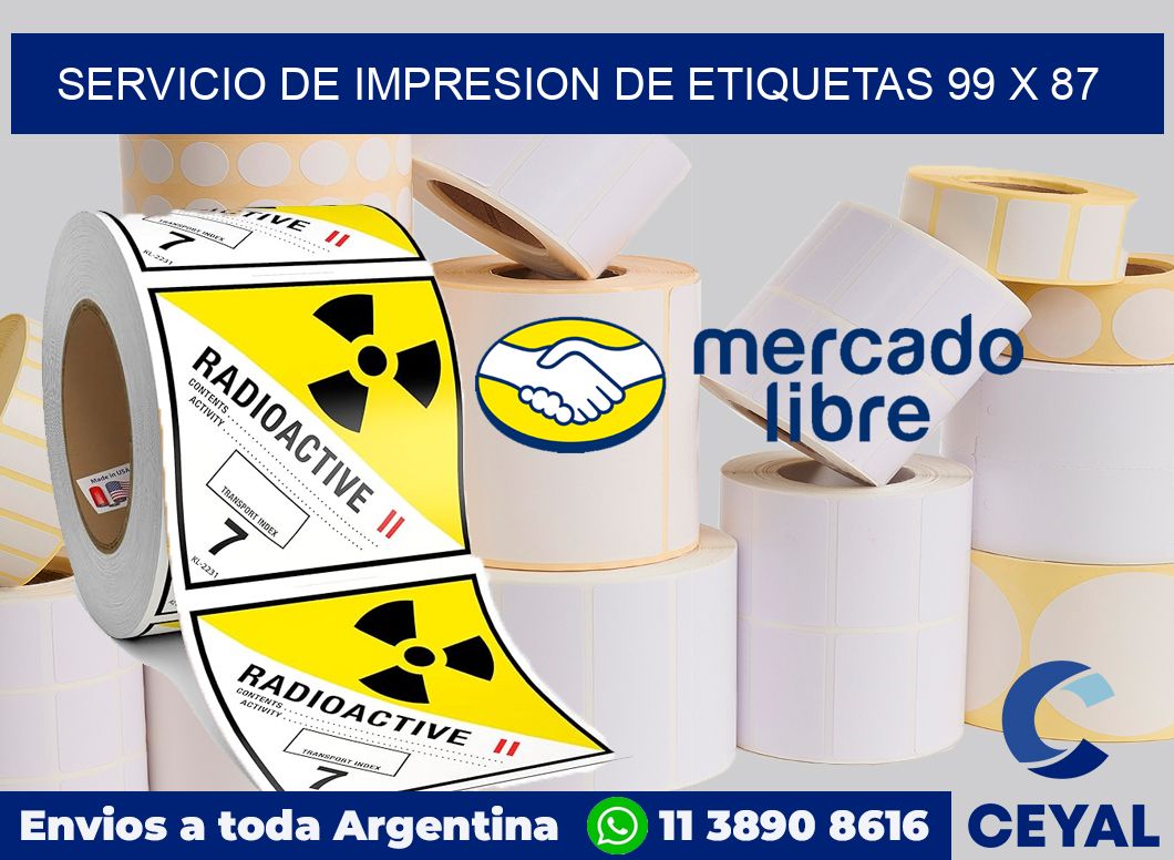 servicio de impresion de etiquetas 99 x 87
