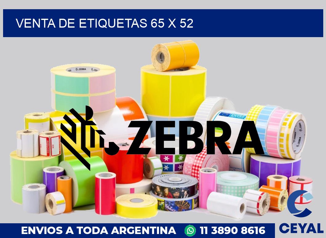 venta de etiquetas 65 x 52