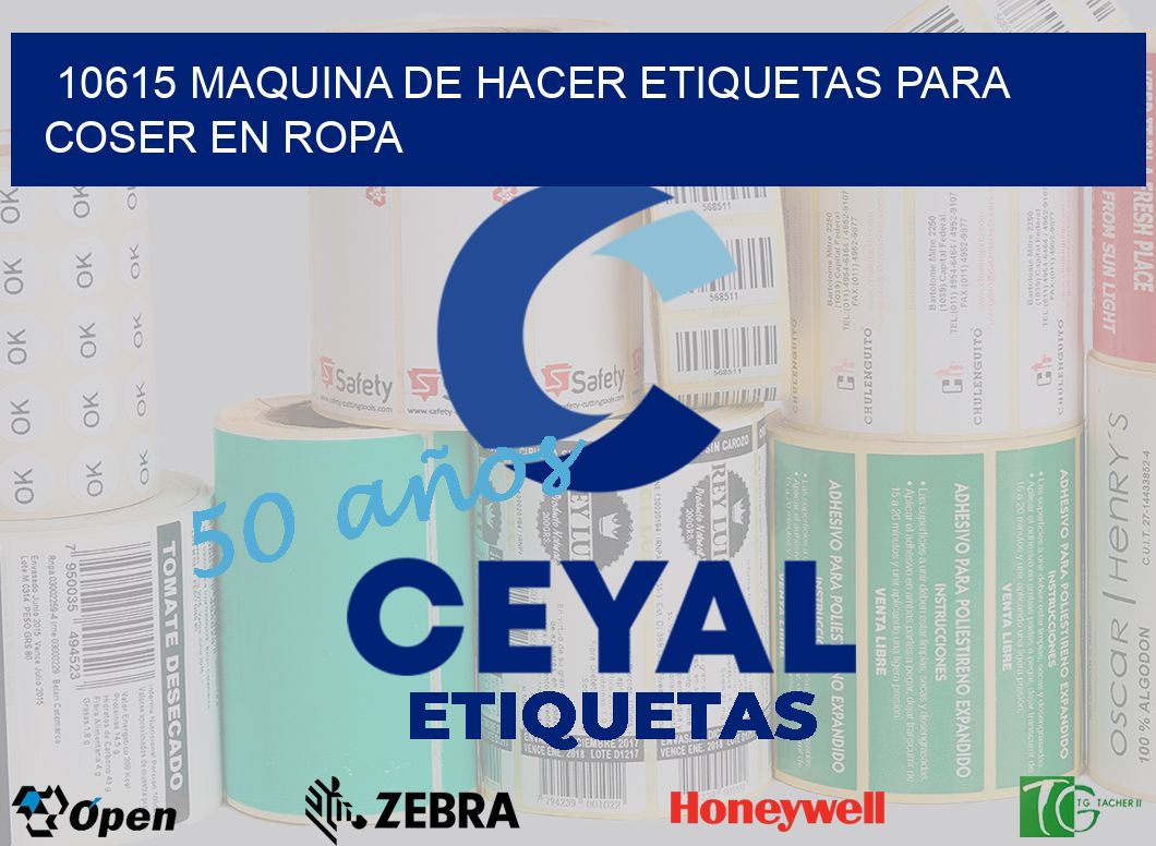 10615 MAQUINA DE HACER ETIQUETAS PARA COSER EN ROPA