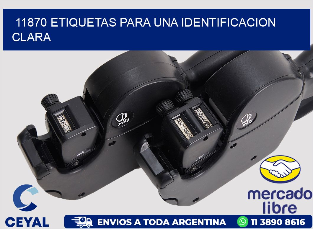 11870 ETIQUETAS PARA UNA IDENTIFICACION CLARA