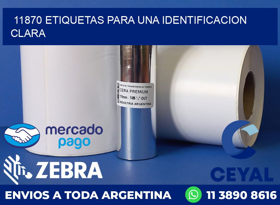 11870 ETIQUETAS PARA UNA IDENTIFICACION CLARA
