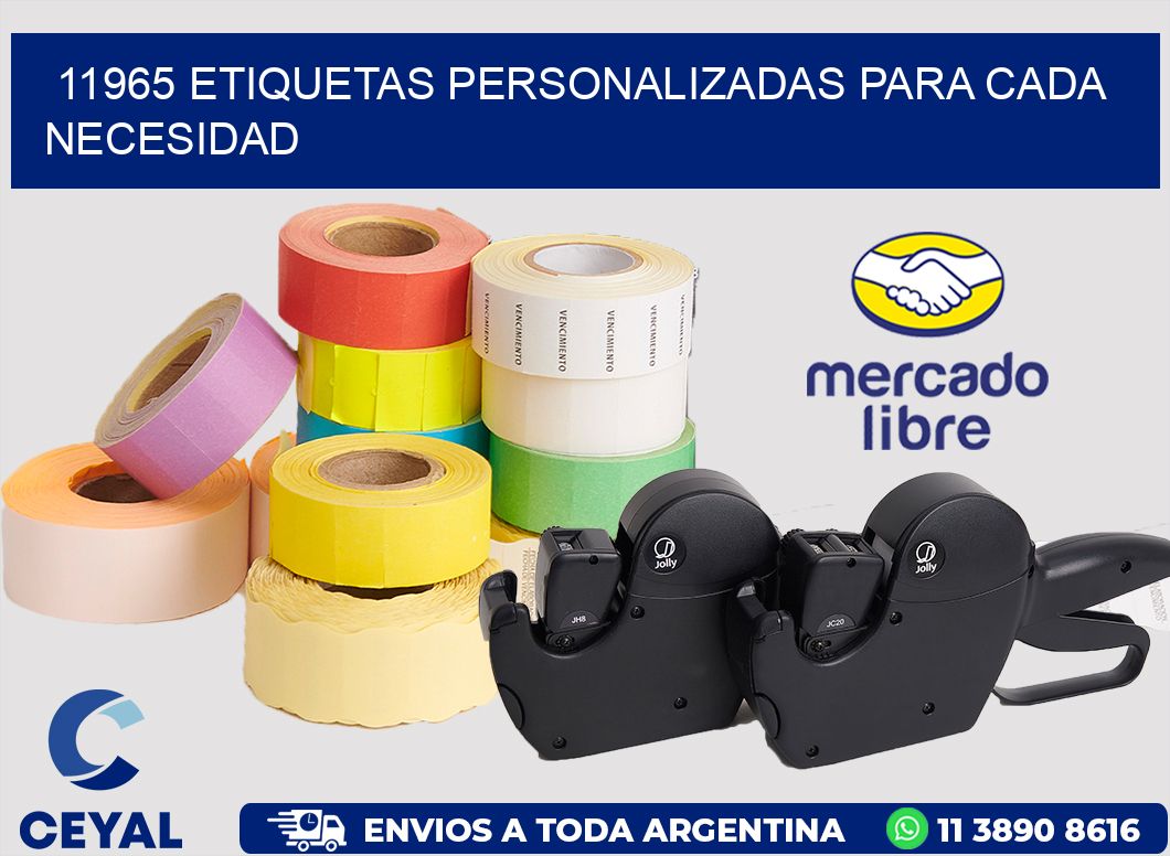 11965 ETIQUETAS PERSONALIZADAS PARA CADA NECESIDAD
