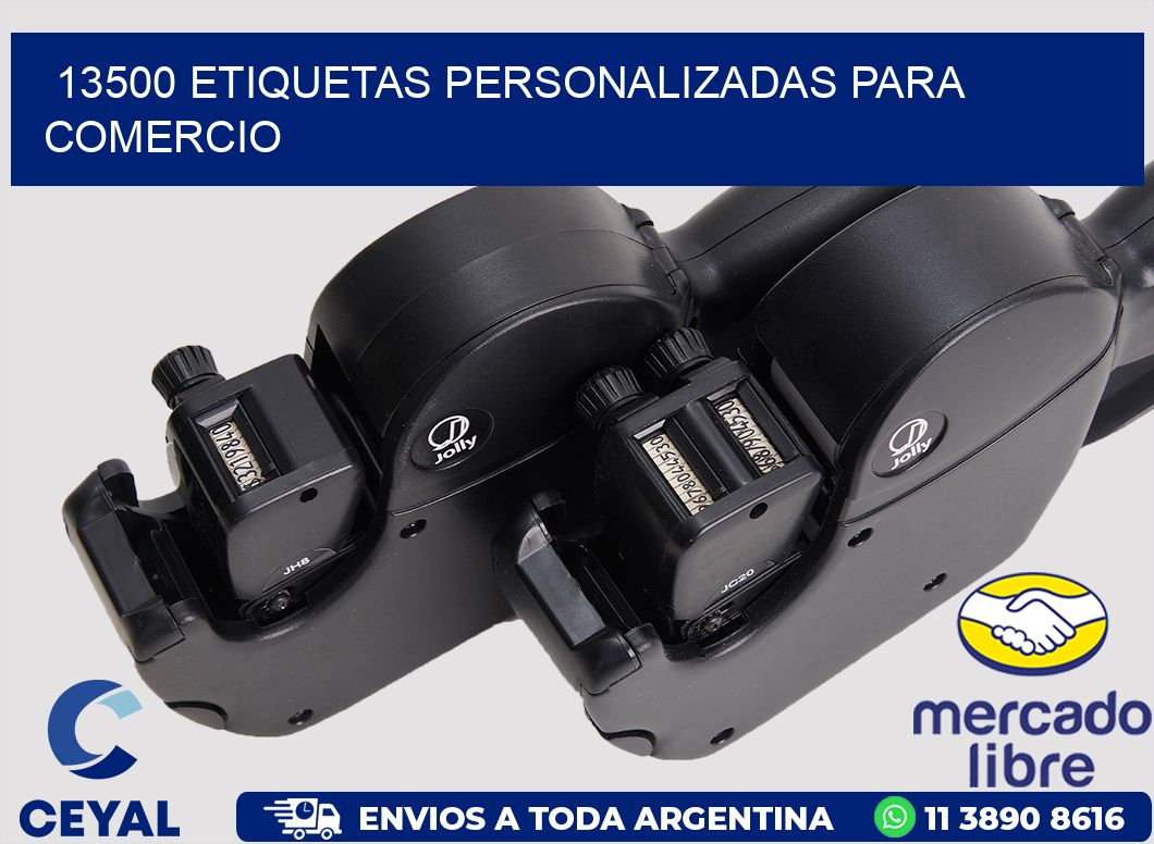 13500 ETIQUETAS PERSONALIZADAS PARA COMERCIO