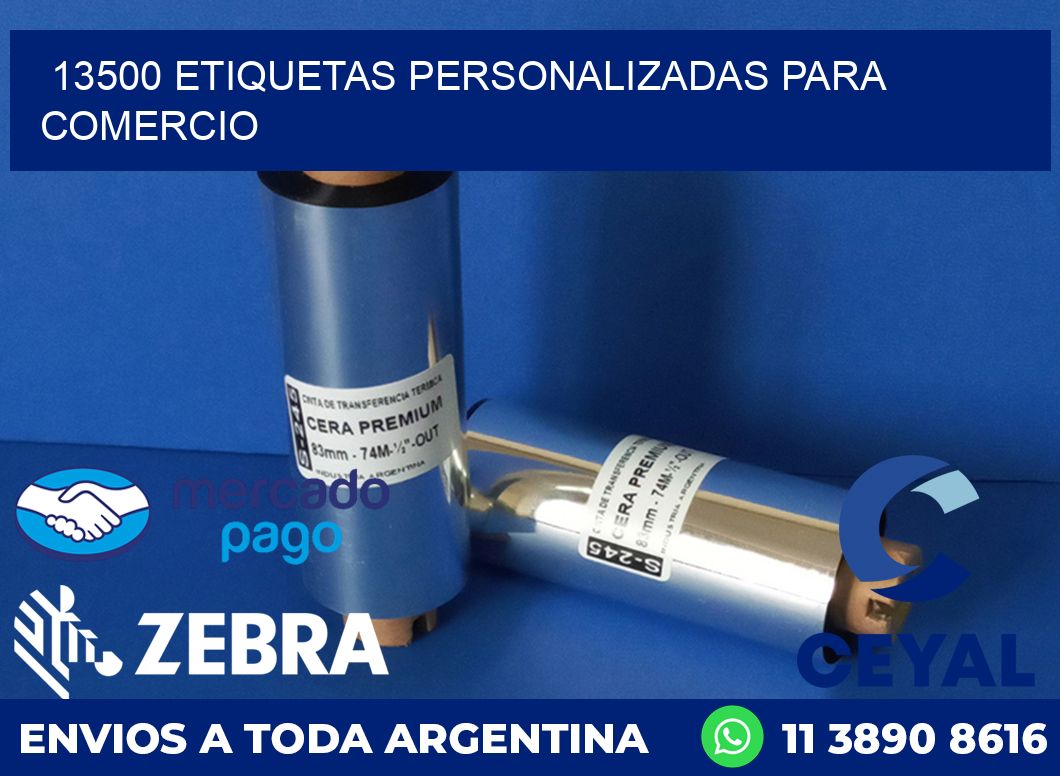 13500 ETIQUETAS PERSONALIZADAS PARA COMERCIO