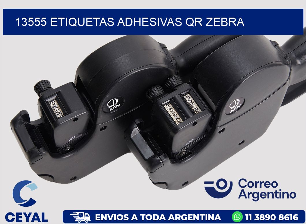 13555 ETIQUETAS ADHESIVAS QR ZEBRA