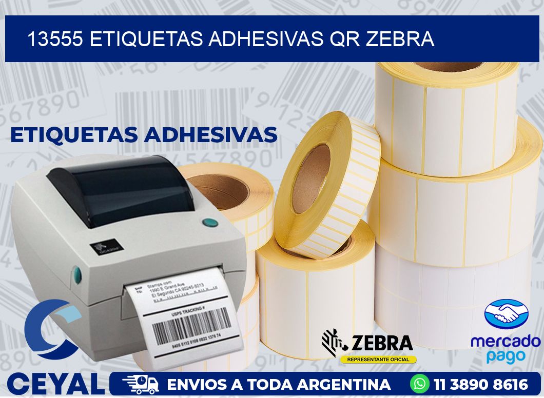 13555 ETIQUETAS ADHESIVAS QR ZEBRA