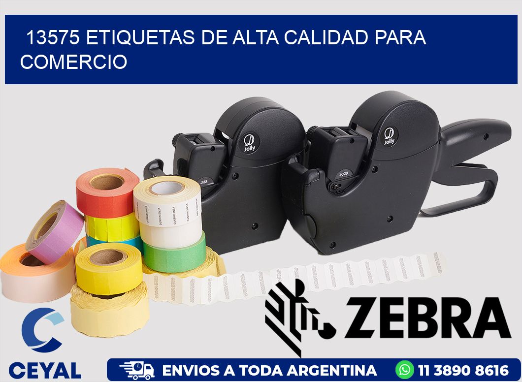 13575 ETIQUETAS DE ALTA CALIDAD PARA COMERCIO