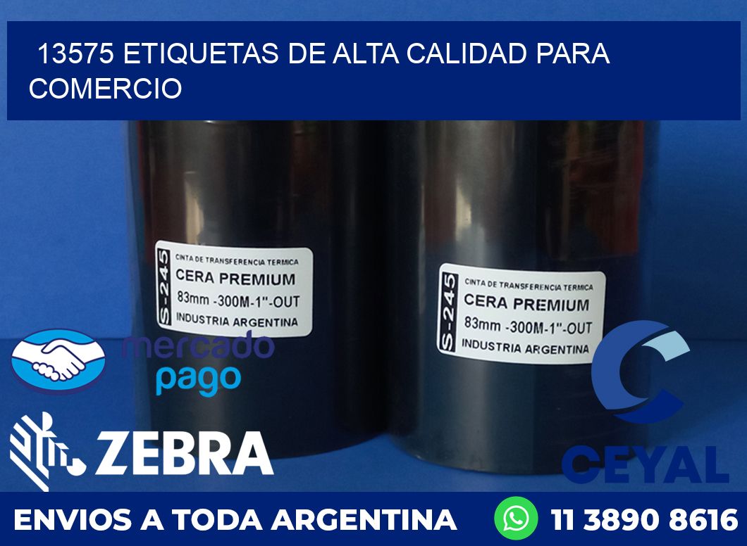 13575 ETIQUETAS DE ALTA CALIDAD PARA COMERCIO