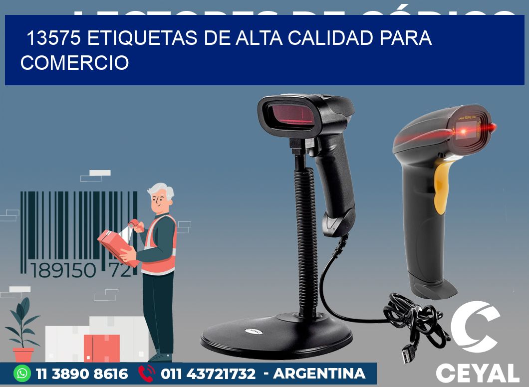 13575 ETIQUETAS DE ALTA CALIDAD PARA COMERCIO