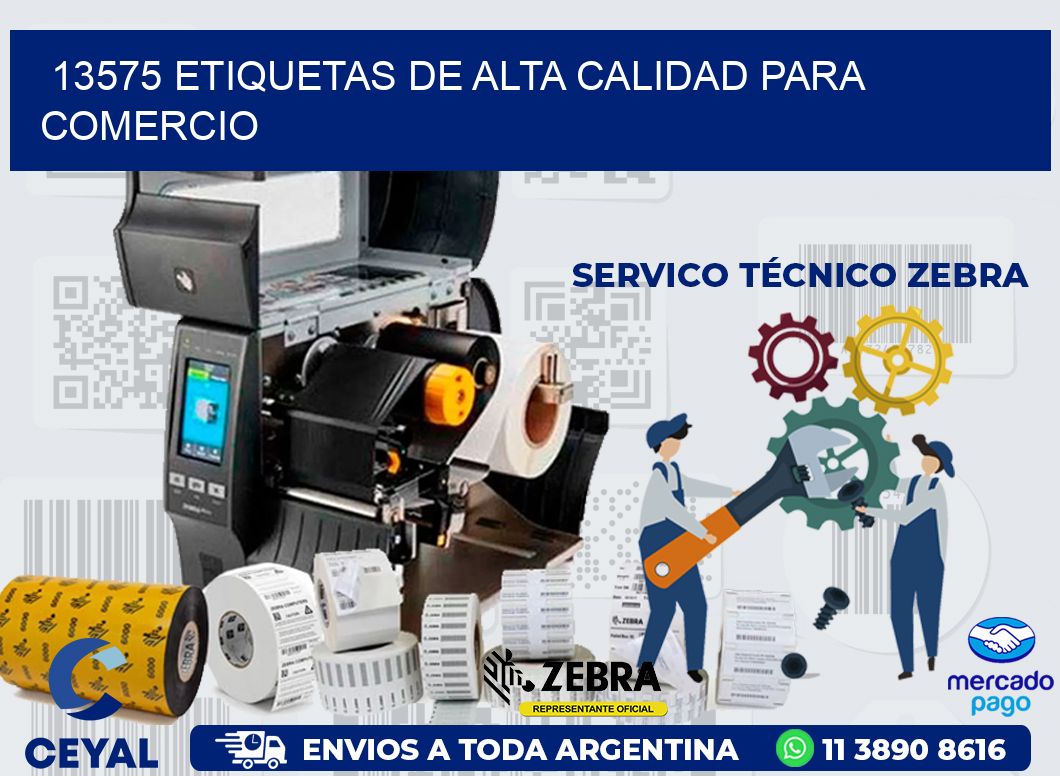 13575 ETIQUETAS DE ALTA CALIDAD PARA COMERCIO