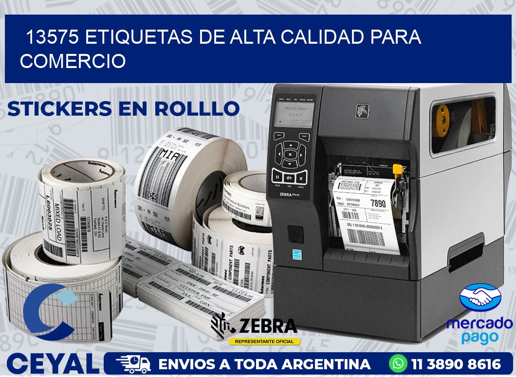13575 ETIQUETAS DE ALTA CALIDAD PARA COMERCIO