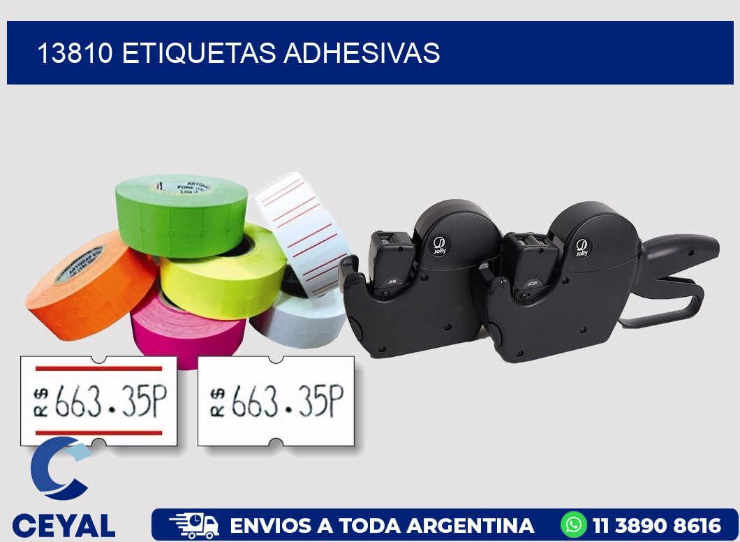 13810 ETIQUETAS ADHESIVAS