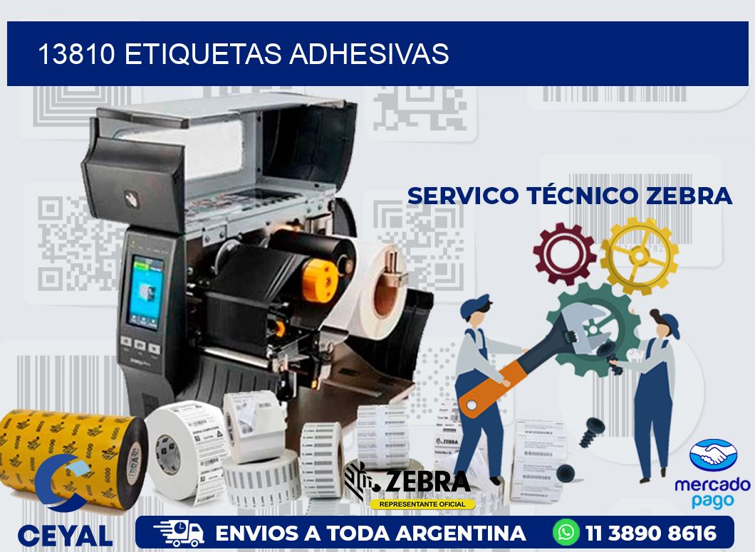 13810 ETIQUETAS ADHESIVAS