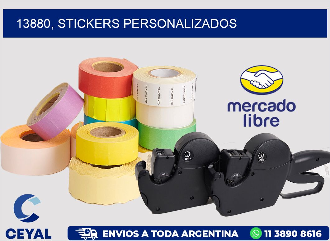 13880, stickers personalizados