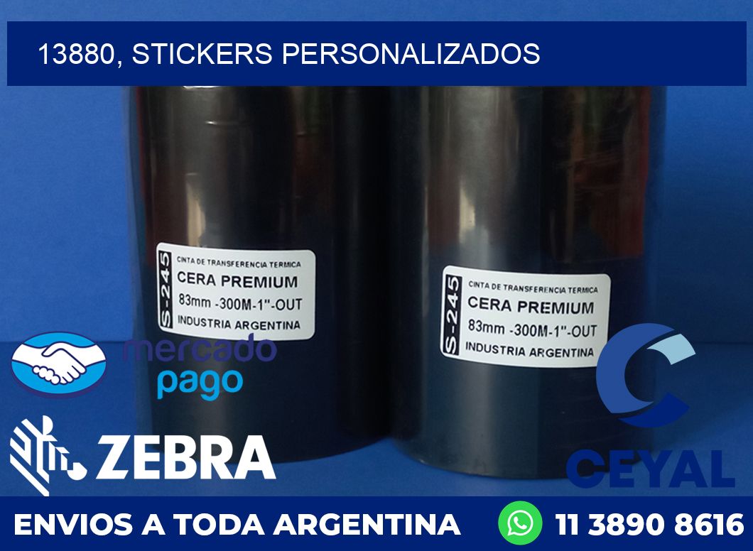 13880, stickers personalizados