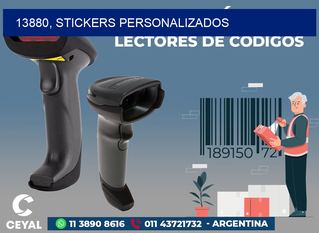 13880, stickers personalizados