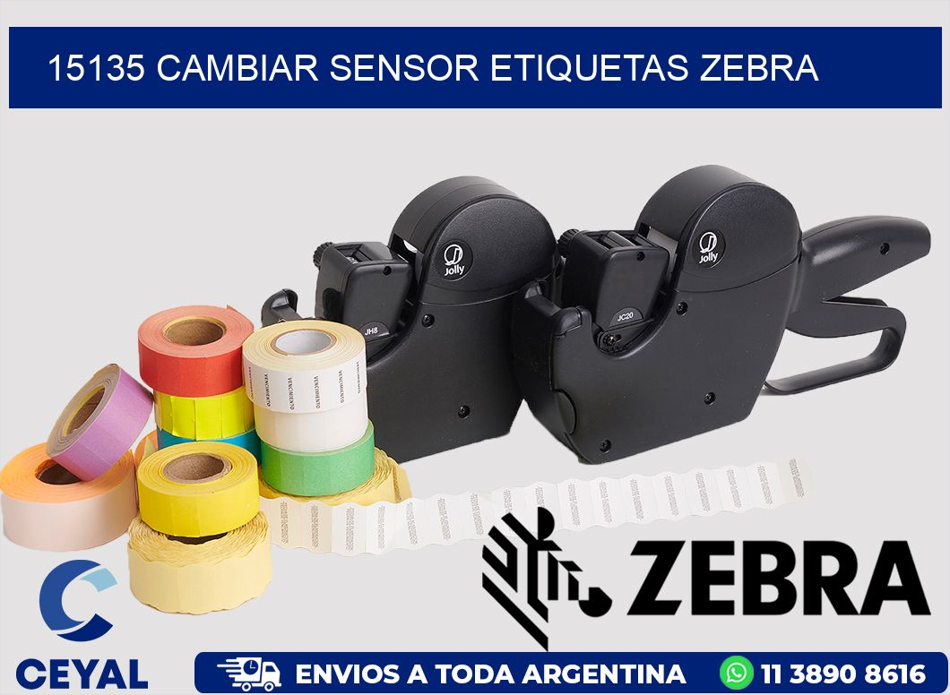 15135 CAMBIAR SENSOR ETIQUETAS ZEBRA